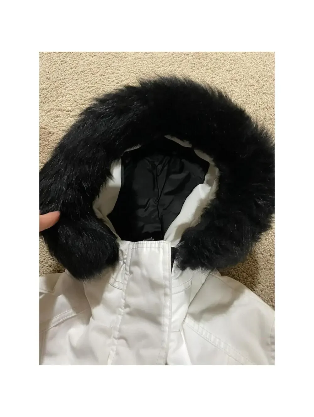 Women's UGG White ADIRONDACK PUFFER DOWN TOSCANA HOODED PARKA X SMALL XS jacket